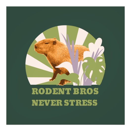 Rodent Bros Stress Capybara Fotodruck (Vorne)