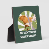 Rodent Bros Stress Capybara Fotoplatte (Vorderseite)