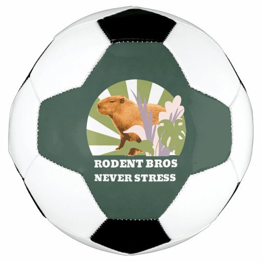 Rodent Bros Stress Capybara Fußball (Vorderseite)