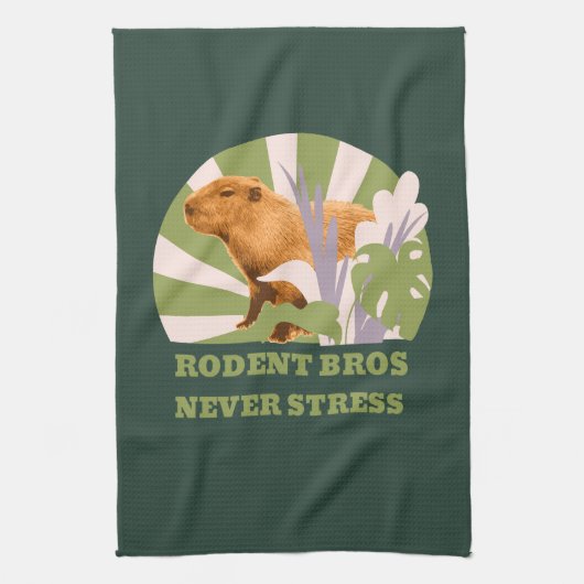 Rodent Bros Stress Capybara Geschirrtuch (Vertikal)
