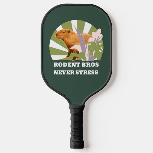 Rodent Bros Stress Capybara Pickleball Schläger (Vorderseite)
