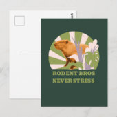 Rodent Bros Stress Capybara Postkarte (Vorne/Hinten)