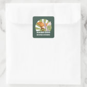 Rodent Bros Stress Capybara Quadratischer Aufkleber (Tasche)