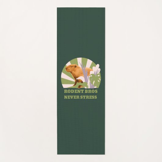 Rodent Bros Stress Capybara Yogamatte (Vorderseite)