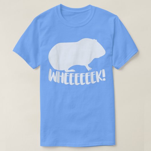 Rodent Cavies Cavy Lovers Guinea Pig Owners Wheeee T-Shirt (Design vorne)