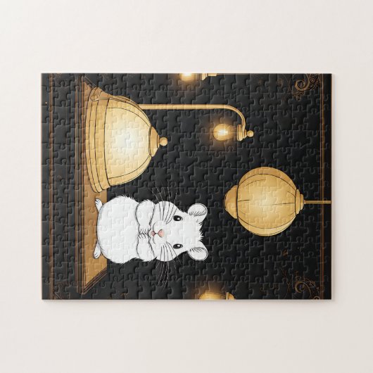 Rodent Cozy Hamster Animal Puzzle (Horizontal)