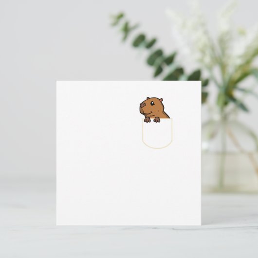 Rodent in der Tasche Geschenk Capybara Tasche Thir Einladung (Stehend Vorderseite)