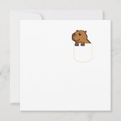 Rodent in der Tasche Geschenk Capybara Tasche Thir Einladung (Vorderseite)
