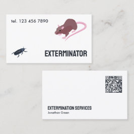 Rodent Pest Exterminator QR Visitenkarte
