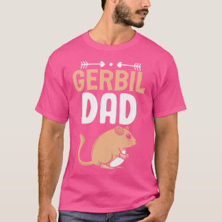 Rodent Vatertag Papa Gerbil Vater Maus Pet Lover T-Shirt