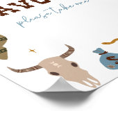 Rodeo 1. Geburtstagsfavorisierzeichen Poster (Ecke)