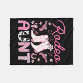Rodeo Aunt Nk Cowgirl Western Coquette Birthday Gi Fleecedecke (Vorderseite (Horizontal))