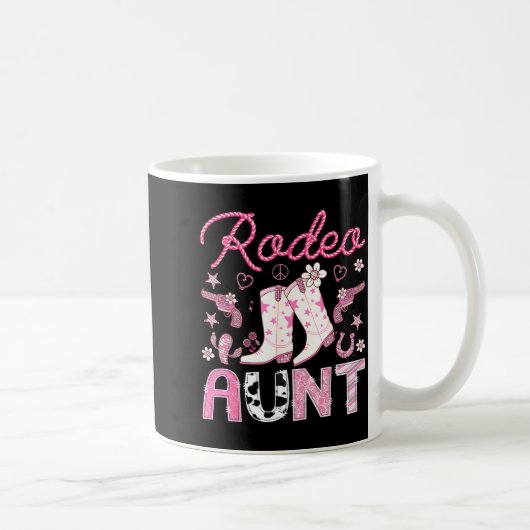 Rodeo Aunt Nk Cowgirl Western Coquette Birthday Gi Kaffeetasse (Rechts)