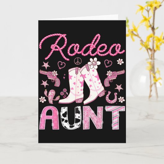 Rodeo Aunt Nk Cowgirl Western Coquette Birthday Gi Karte (Gelbe Blume)