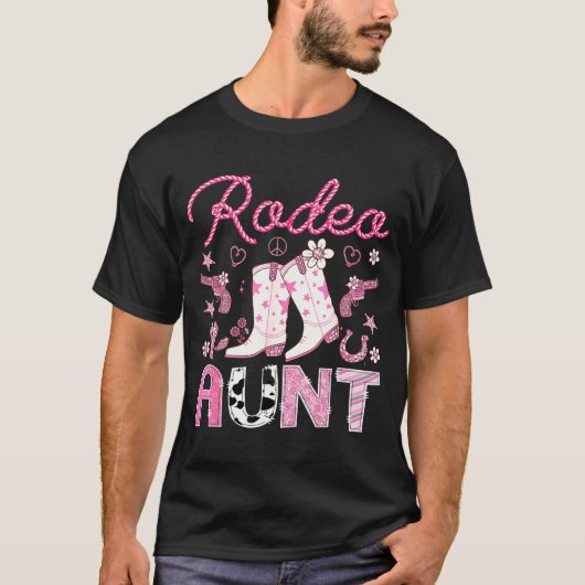 Rodeo Aunt Nk Cowgirl Western Coquette Birthday Gi T-Shirt (Vorderseite)