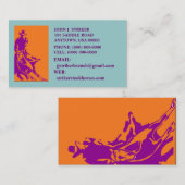 RODEO-AUSSCHNITT-VORRAT-PFERDEVisitenkarte-COWBOY Visitenkarte (Vorne/Hinten)