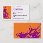 RODEO-AUSSCHNITT-VORRAT-PFERDEVisitenkarte-COWBOY Visitenkarte (Vorne/Hinten)