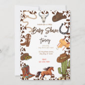 Rodeo Baby Shower Einladung (Vorderseite)