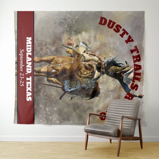 Rodeo Banner Wandteppich (Beispiel (Horizontal))