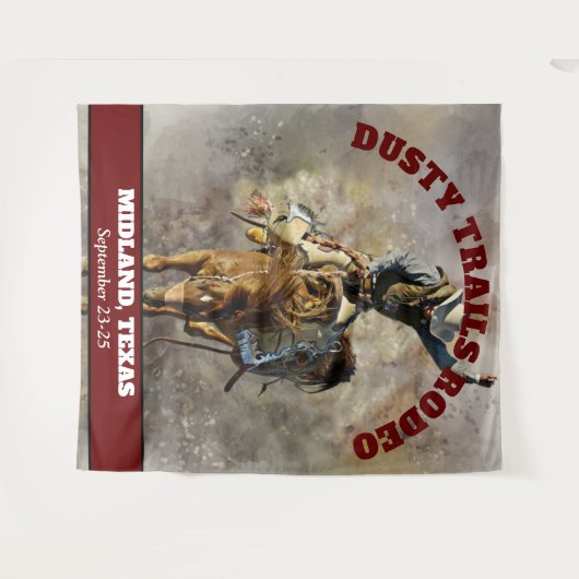 Rodeo Banner Wandteppich (Vorderseite (Horizontal))