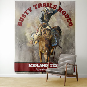 Rodeo Banner Wandteppich