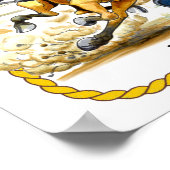 Rodeo Barrel Racer Poster (Ecke)