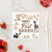 Rodeo Birthday Boy Western Paper Napkin Serviette (Beispiel)