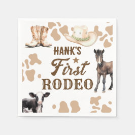 Rodeo Birthday Boy Western Paper Napkin Serviette