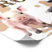 Rodeo Birthday Boy Western Poster (Ecke)