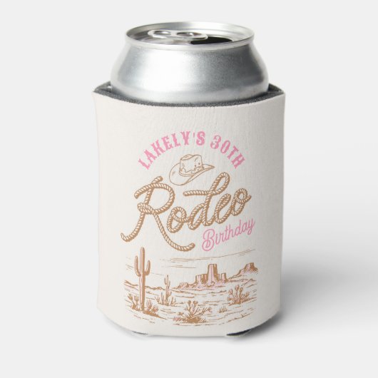 Rodeo Birthday Can Cooler Dosenkühler (Kanne Rückseite)