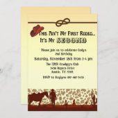 Rodeo Birthday Einladung (Vorne/Hinten)