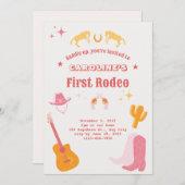 Rodeo Birthday Einladung (Vorne/Hinten)