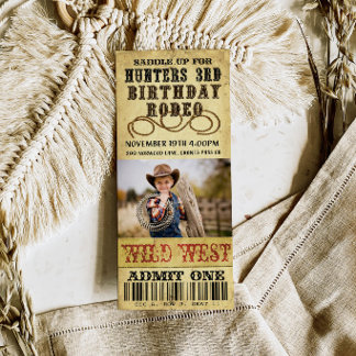 Rodeo Birthday Einladung