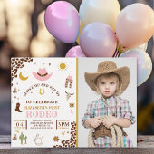 Rodeo Birthday Girl , Photo CowGirl Birthday Einladung