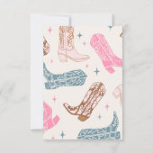 Rodeo Birthday Party Danke Karte (Rückseite)