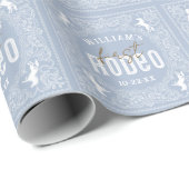 Rodeo Birthday Wrapping Paper - Western Bandan Geschenkpapier (Rolleneckpunkt)