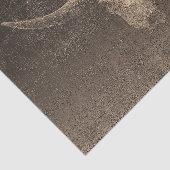 Rodeo Brown Art Textur Rustic Bull Skull Seidenpapier (Ausschnitt)
