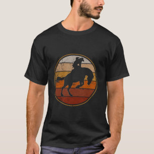 Rodeo Bucking Bronco Pferd Retro Stil Cowboy Men T-Shirt