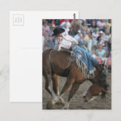 Rodeo Bucking Bronco Postkarte (Vorne/Hinten)