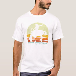 Rodeo Bucking Horse Retro Vintager Pferd T Shi T-Shirt