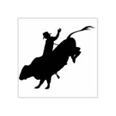 Rodeo/Bull Reiten Gummistempel (Prägung)