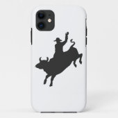 Rodeo Bull Ride Silhouette Case-Mate iPhone Hülle (Rückseite)