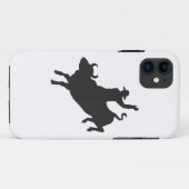 Rodeo Bull Ride Silhouette Case-Mate iPhone Hülle (Rückseite (Horizontal))