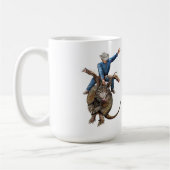 Rodeo Bull Rider Armadillo Broncodillo Kaffeetasse (Links)