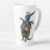 Rodeo Bull Rider Armadillo Broncodillo Milchtasse (Rechte Ecke)