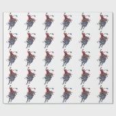 Rodeo Bull Rider Geschenkpapier (Flach)