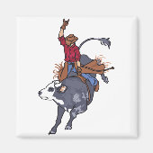 Rodeo Bull Rider Magnet (Vorne)