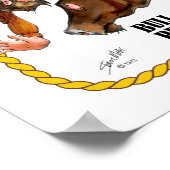 Rodeo Bull Rider Poster (Ecke)