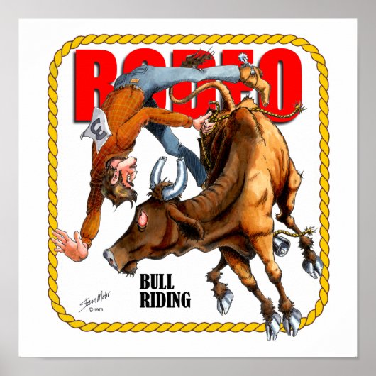 Rodeo Bull Rider Poster (Vorne)