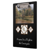 Rodeo Bull Rider und Longhorn Monogram Foto Klemmbrett (Links)